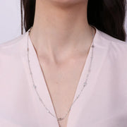 Collana in Argento 925 con zirconi trasparenti