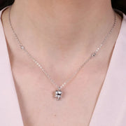 Collana in Argento 925 con campanella Capri e zirconi