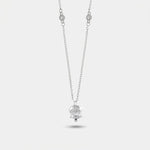Collana in Argento 925 con campanella Capri e zirconi