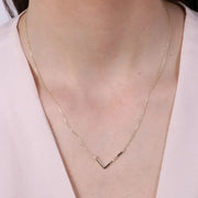 Collana in Argento 925 con piastra impreziosita da zirconi multicolor