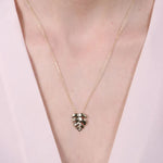 Collana in Argento 925 a forma di foglia