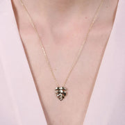 Collana in Argento 925 a forma di foglia