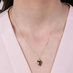 Collana in Argento 925 a forma di foglia