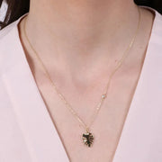 Collana in Argento 925 a forma di foglia