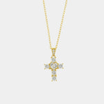 Collana in Argento 925 con croce impreziosita da zirconi - BYSIMON gioielli