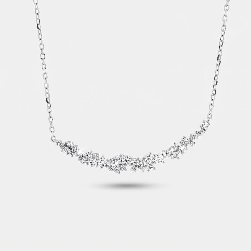 Collana in Argento 925 con zirconi bianchi Collezione Amsterdam - BYSIMON gioielli