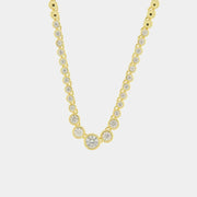 Collana in Argento 925 con zirconi tondi