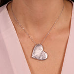 Collana in Argento 925 con cuore placcato rodio Collezione Amsterdam - BYSIMON gioielli