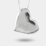 Collana in Argento 925 con cuore placcato rodio Collezione Amsterdam - BYSIMON gioielli
