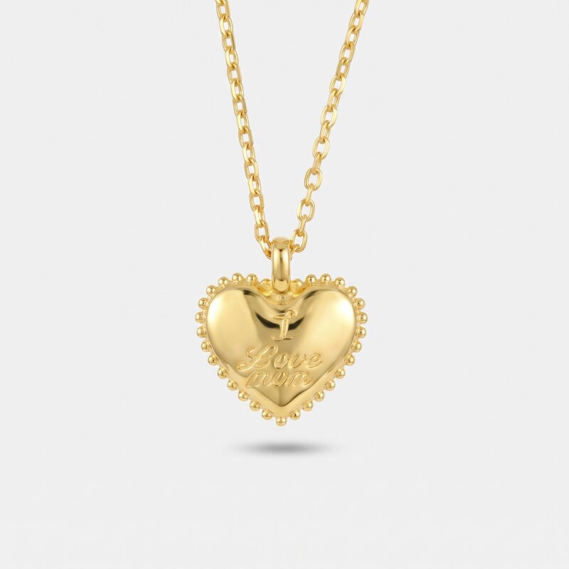 Collana in Argento 925  con cuore placcato oro - BYSIMON gioielli