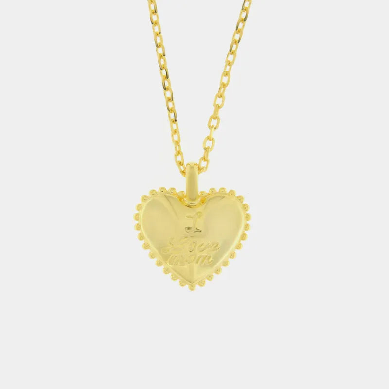 Collana in Argento 925  con cuore placcato oro - BYSIMON gioielli