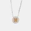Collana in Argento 925 con zircone champagne pendente