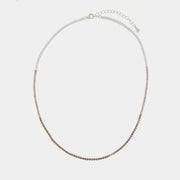 Collana in Argento 925 Tennis  con zirconi multicolore