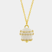 Collana in Argento 925 con campanella bianca