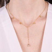 Collana in Argento 925 con cristalli pendenti