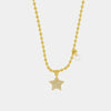 Collana in Argento 925 stella con zirconi e punto luce
