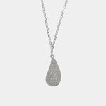 Collana in Argento 925 ovale con zirconi - BYSIMON gioielli