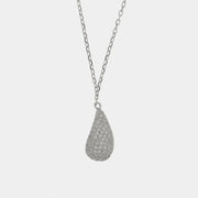 Collana in Argento 925 ovale con zirconi