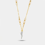 Collana in Argento 925 con corno bianco - BYSIMON gioielli