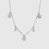 Collana in Argento 925 con fiori e punti luce