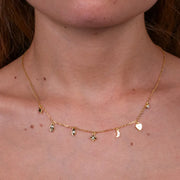 Collana in Argento 925 con simboli pendenti