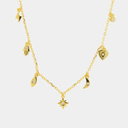 Collana in Argento 925 con simboli pendenti