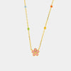 Collana in Argento 925 con fiore rosa