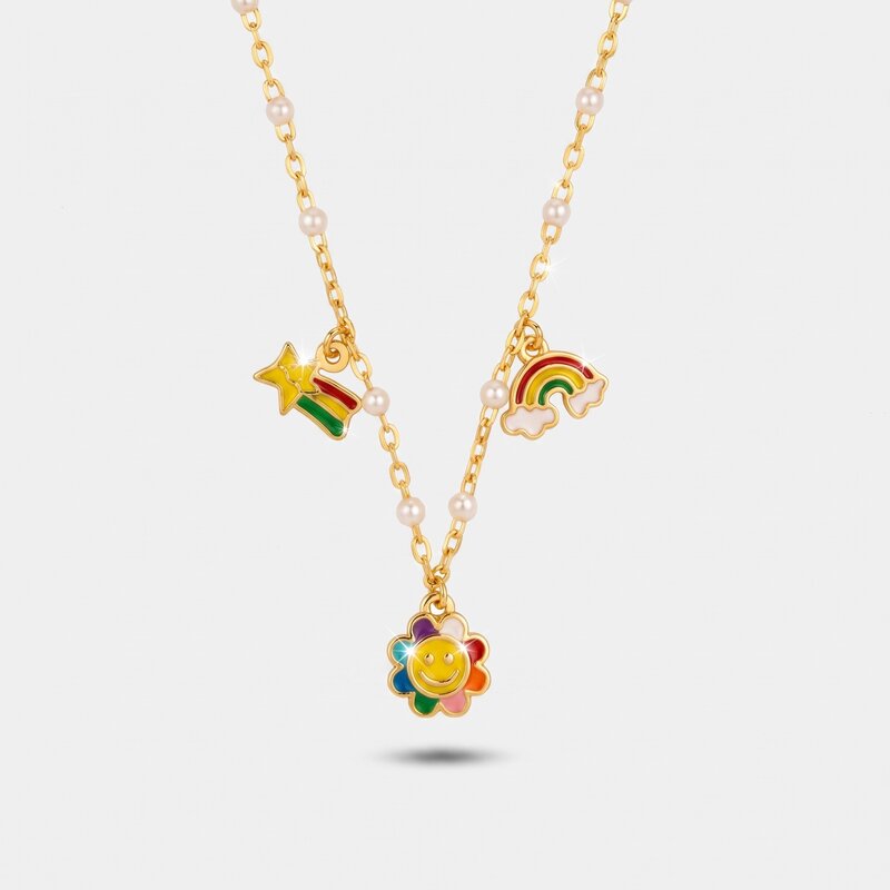 Collana in Argento 925 con simboli pendenti BYSIMON - gioiello BySimon