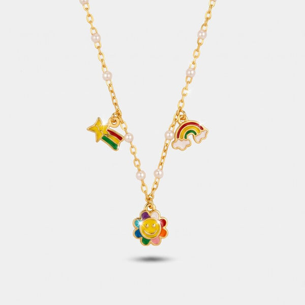 Collana in Argento 925 con simboli pendenti BYSIMON - gioiello BySimon