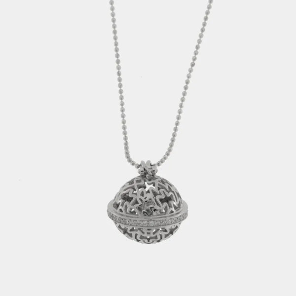 Collana in Argento 925 chiama angeli con zirconi - BYSIMON gioielli