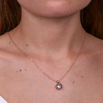 Collana in Argento 925 a cerchio in stile antico con zircone Collezione Novecento - BYSIMON gioielli
