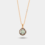 Collana in Argento 925 a cerchio in stile antico con zircone Collezione Novecento - BYSIMON gioielli