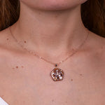 Collana in Argento 925 in stile antico con fiore e zirconi Collezione Novecento - BYSIMON gioielli