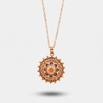 Collana in Argento 925 in stile antico con fiore e zirconi Collezione Novecento - BYSIMON gioielli