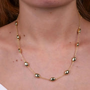 Collana in Argento 925 con ovali pendenti piccoli