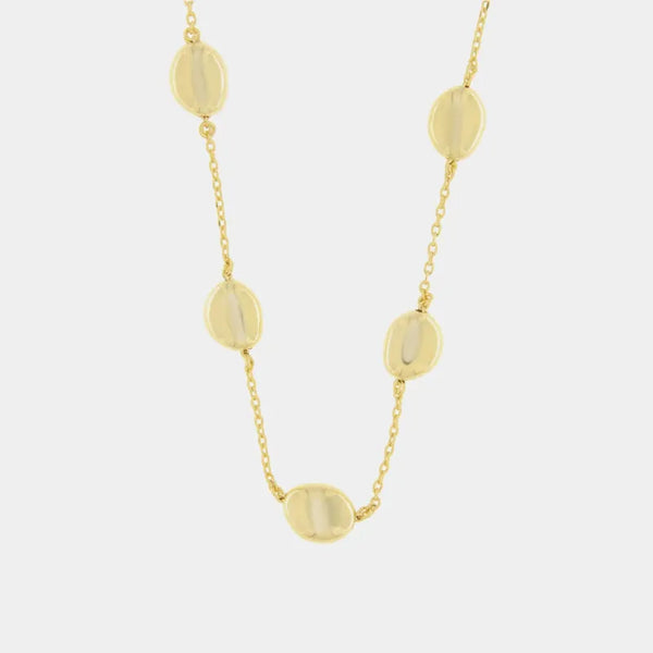 Collana in Argento 925 con ovali pendenti piccoli