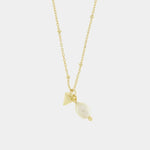 Collana in Argento 925 con perla ovale pendente