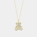 Collana in Argento 925 con orsetto e zircone