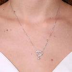 Collana in Argento 925 con pendente zirconato