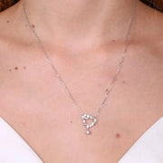 Collana in Argento 925 con pendente zirconato