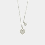 Collana in Argento 925 con cuore di zircone pendente e puntoluce