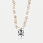 Collana in Argento 925 con perle e campanella Capri