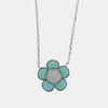 Collana in Argento 925 con fiore turchese
