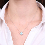 Collana in Argento 925 con fiore turchese