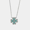 Collana in Argento 925 con fiore turchese