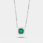 Collana in Argento 925 con zircone verde BYSIMON - gioiello BySimon