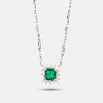 Collana in Argento 925 con zircone verde BYSIMON - gioiello BySimon