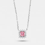Collana in Argento 925 con zircone rosa - BYSIMON gioielli