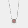 Collana in Argento 925 con zircone rosa
