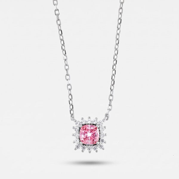 Collana in Argento 925 con zircone rosa - BYSIMON gioielli